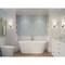 Anzzi Kosima 5.6 ft. Solid Surface Freestanding Bathtub in Matte White FT-AZ8414 - alternate 2
